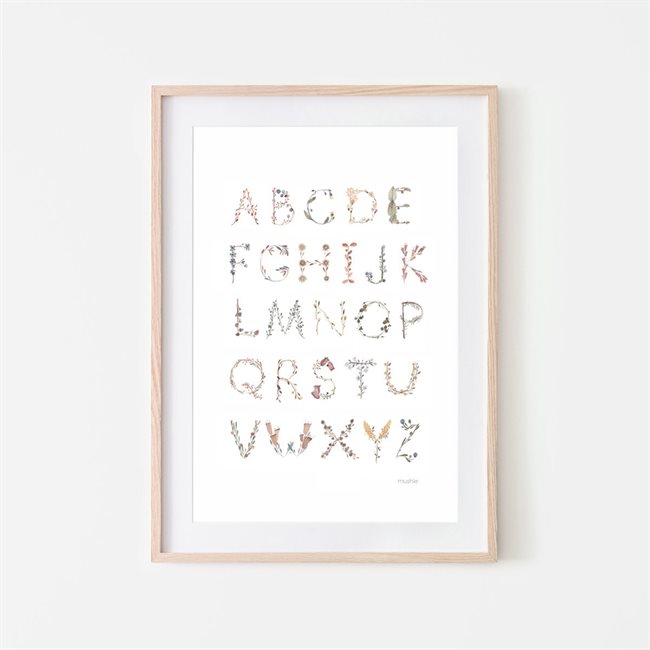 Mushie Poster - Medium - Alphabet International